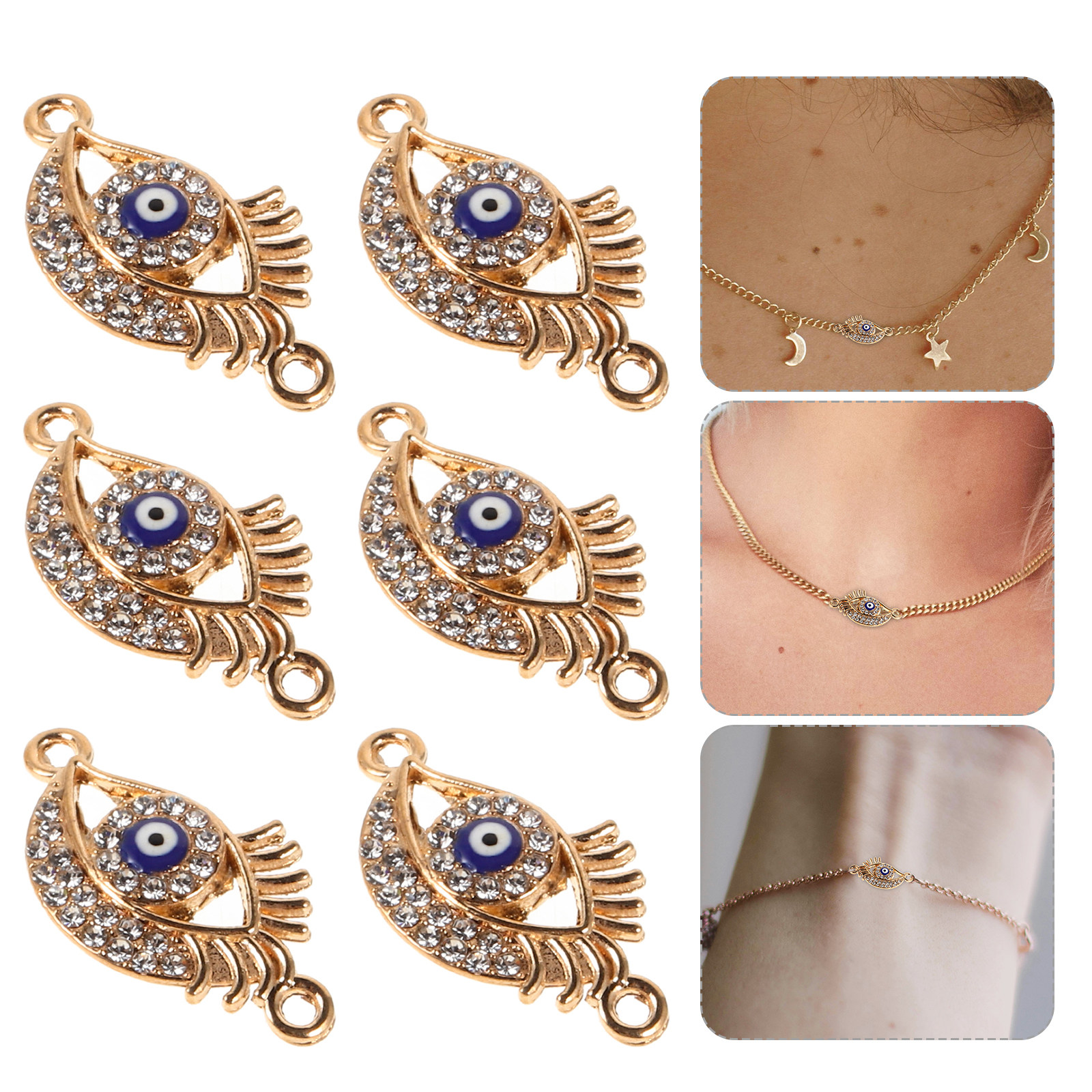 Evil Eye Bracelet - 10Pcs Evil Eye Handmade Jewelry Accessories