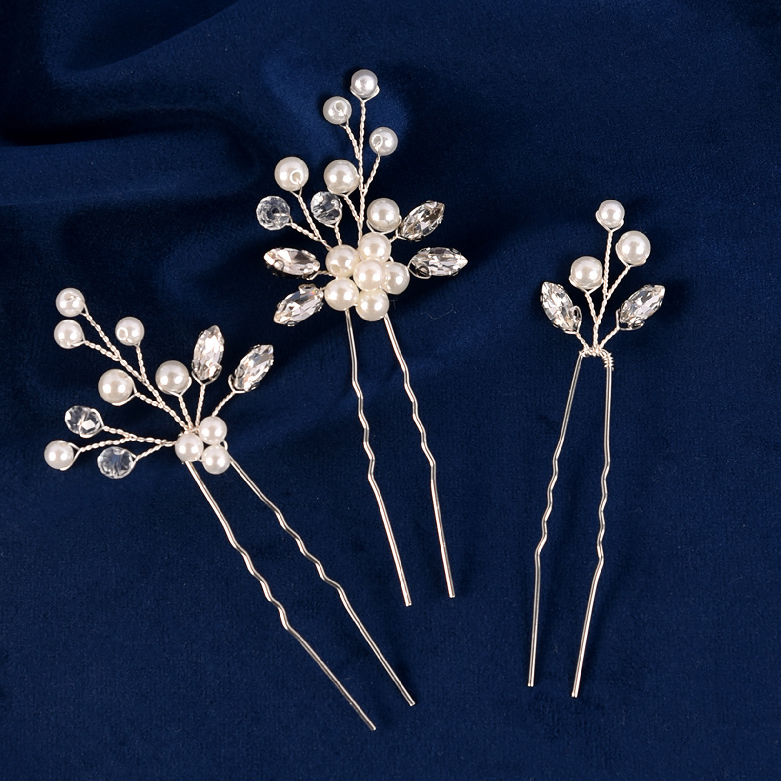 Women Accessories Trending - 3pcs Bride Hairpin Trendy Hair Clip