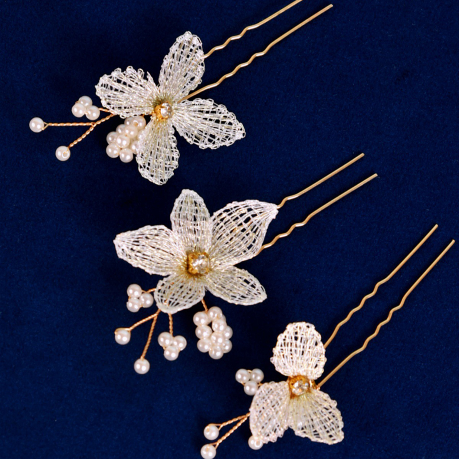 Women'S Accessories Designer - 3pcs U Shaped Hairpins flower Leaf