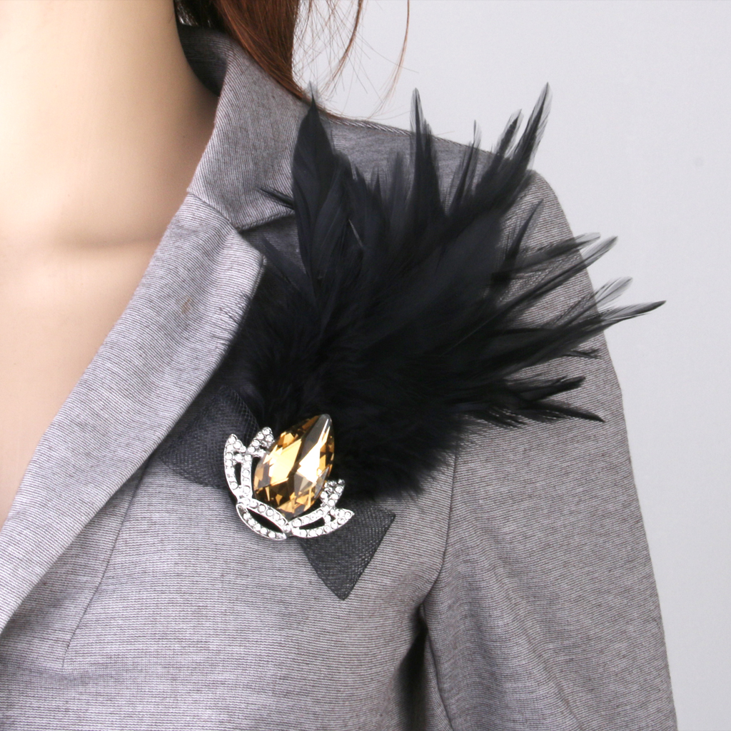 Women Jewelry Accessories For Black Dress - Fashion Jewelry Vintage Brooch Pins Black