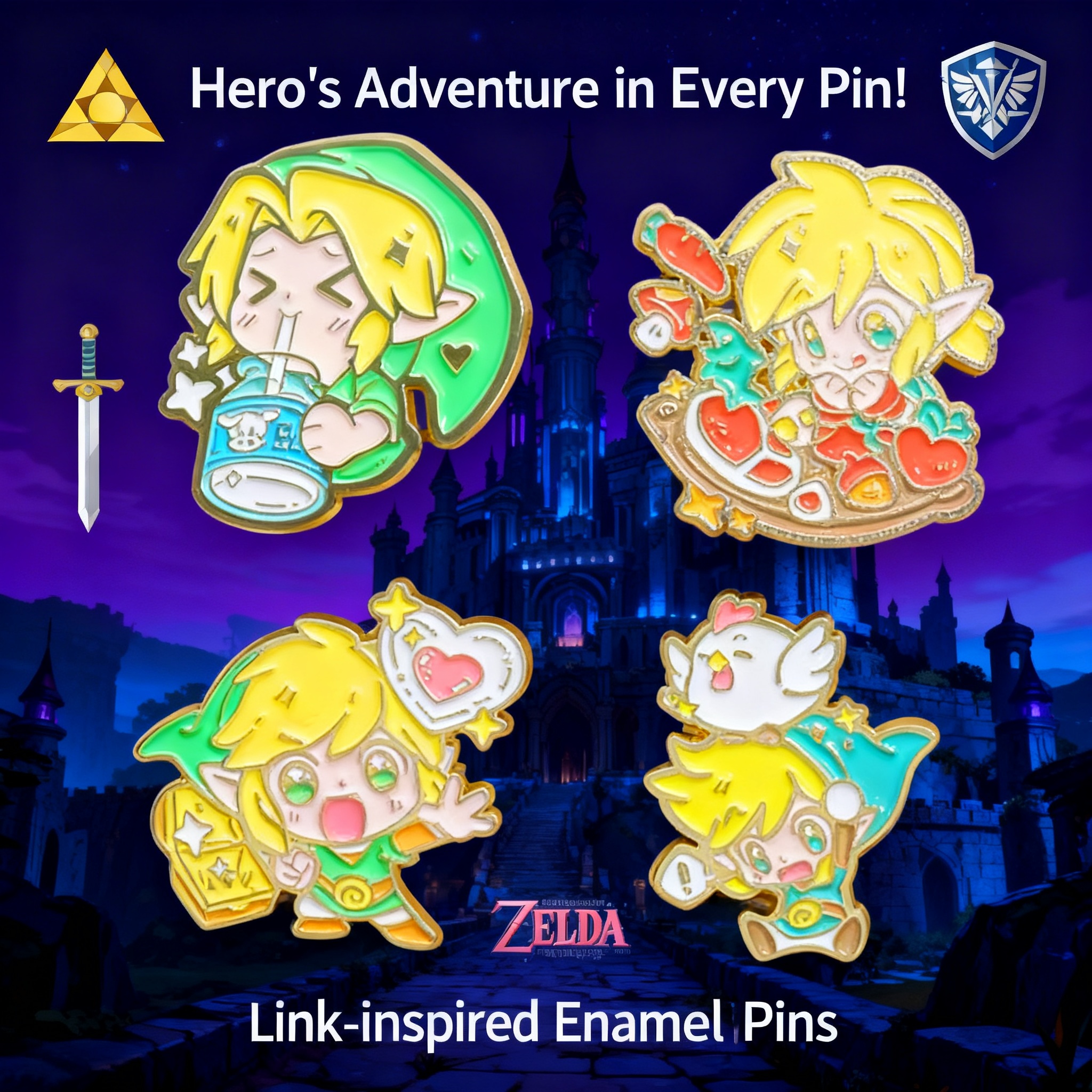 Women Accessories Trending - Adventure Game Badges Enamel Pin Brooches