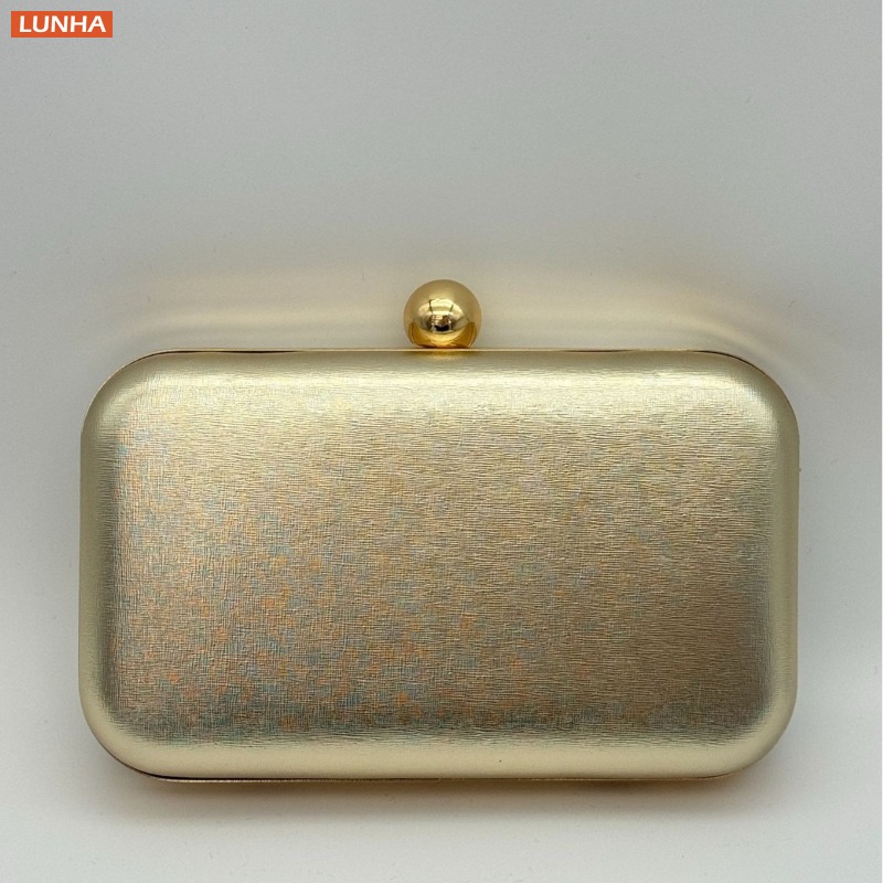 Wallet Chain Bag - Evening Bags Vintage Metallic Box Bag