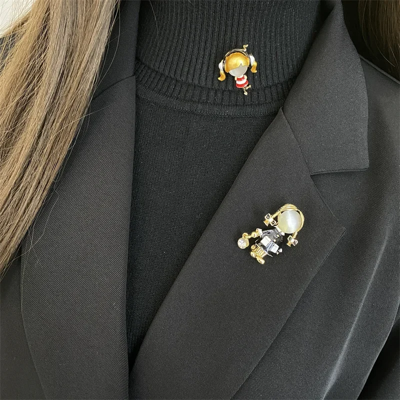 Women Jewelry Accessories For Black Dress - Small Cute Little Girl in Black