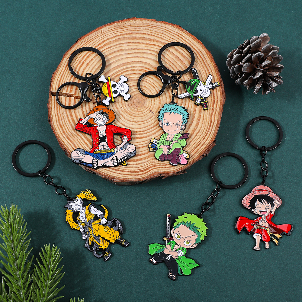 Women Accessories Trending - One Piece Anime Keychain Featuring Monkey