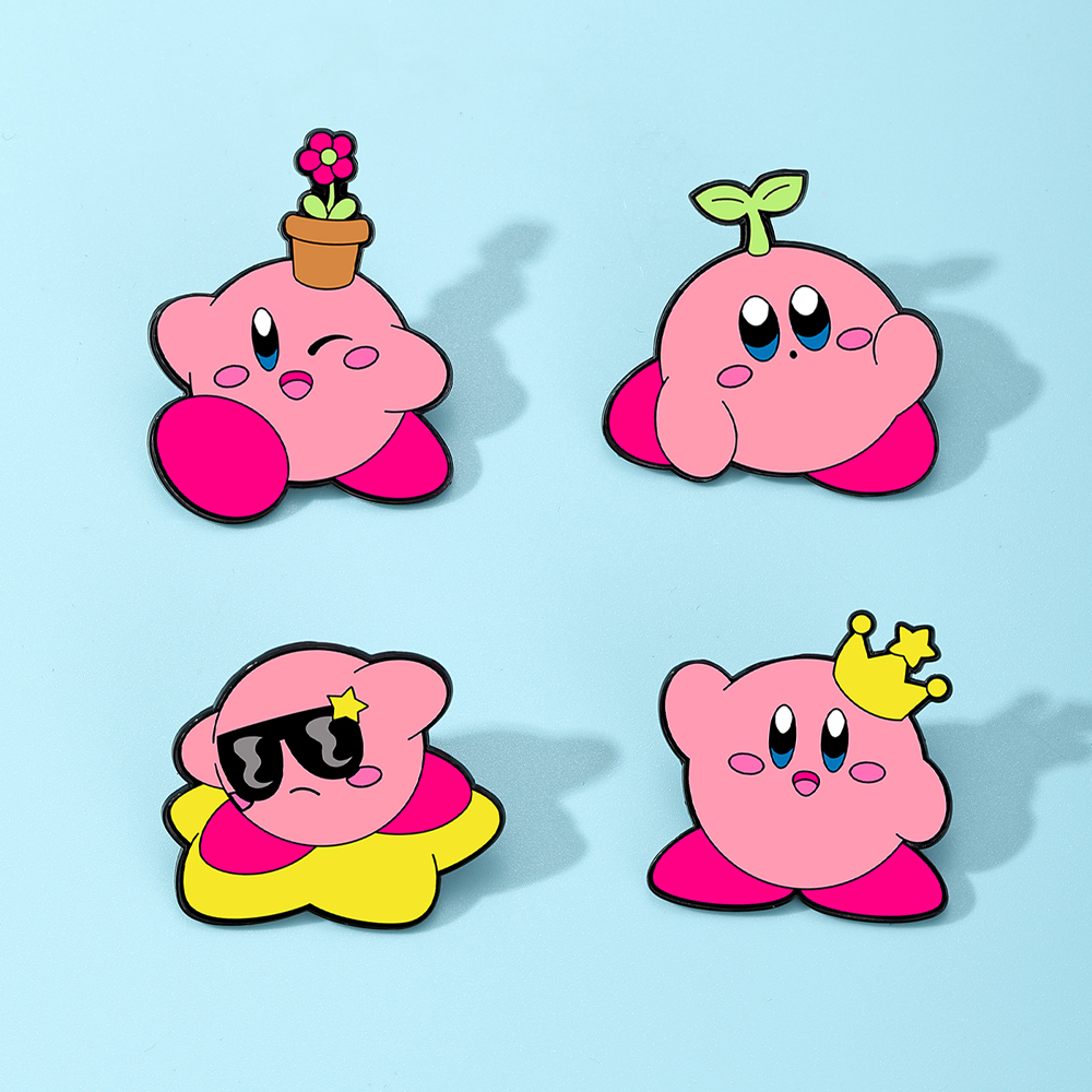 4pcs Kirby Enamel Lapel Pins S – Women Accessories Trending recenzja i cena