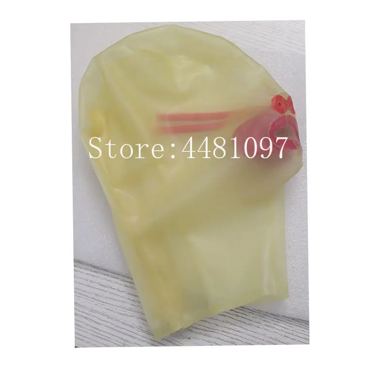 Pink Transparent Latex Hood wi – Women'S Red Accessories recenzja i cena