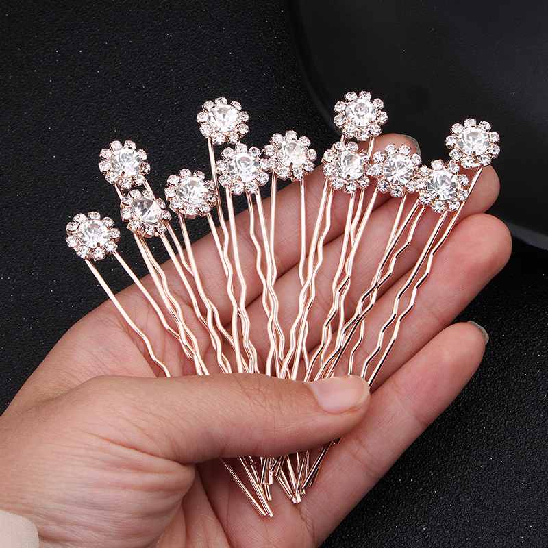 12PK/Set Fashion Rhinestone Fl – Women Accessories Trending recenzja i cena