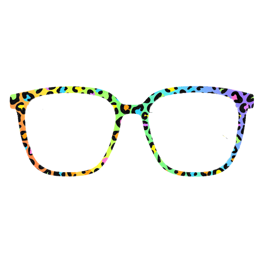 Trendy Rainbow Leopard Print S – Women Accessories Trendy recenzja i cena