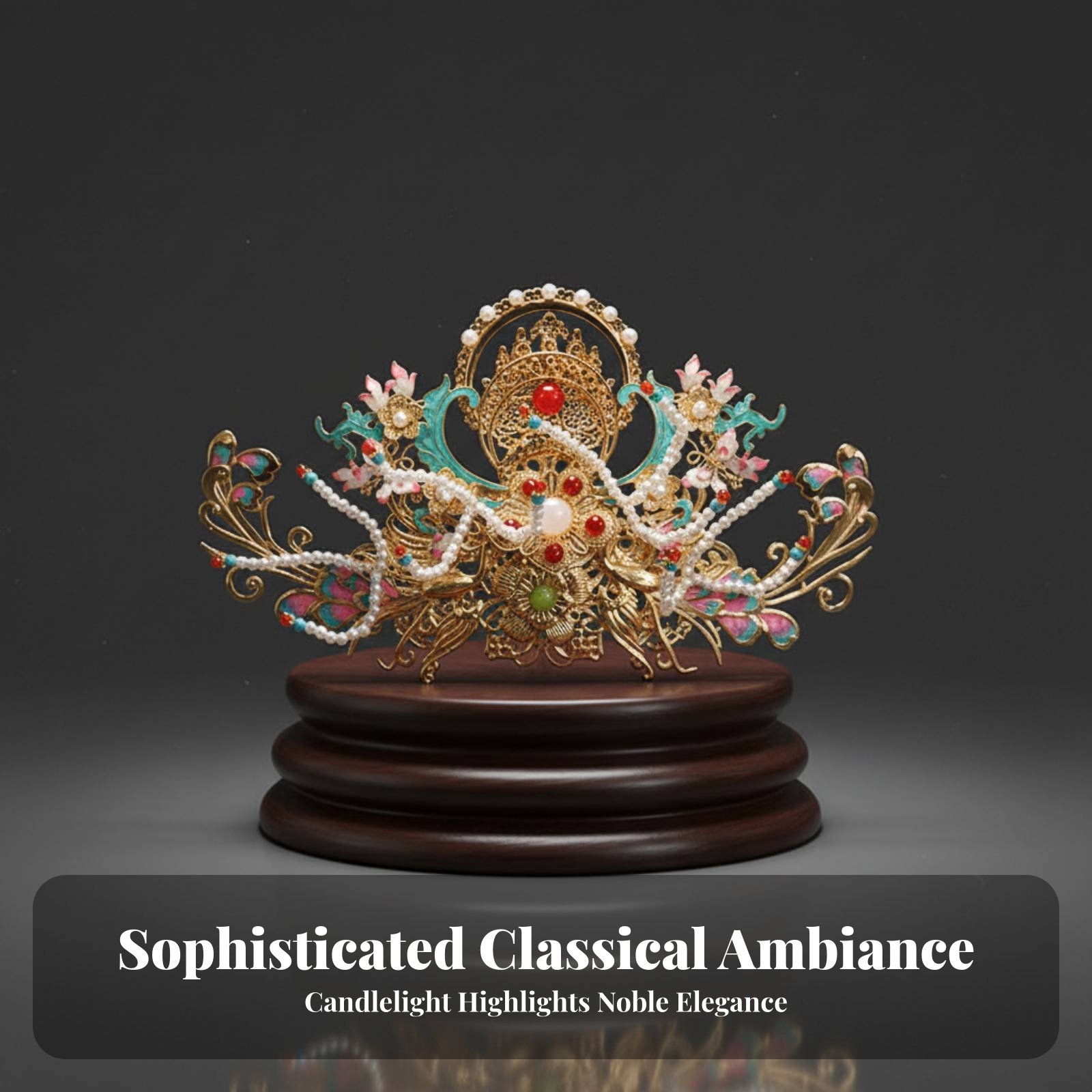 Traditional Chinese Hair Crown – Women'S Accessories Designer recenzja i cena