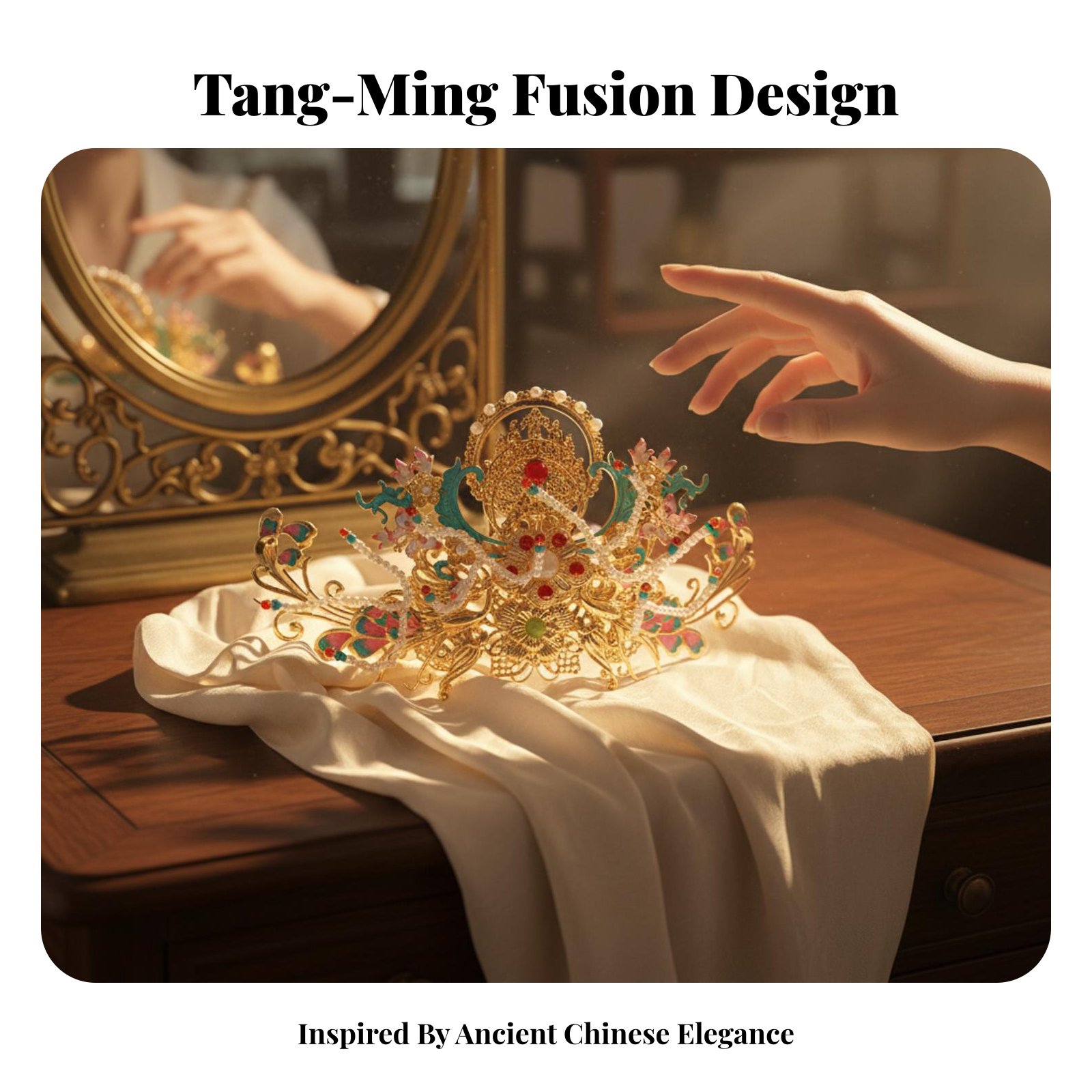 Traditional Chinese Hair Crown – Women'S Accessories Designer recenzja i cena
