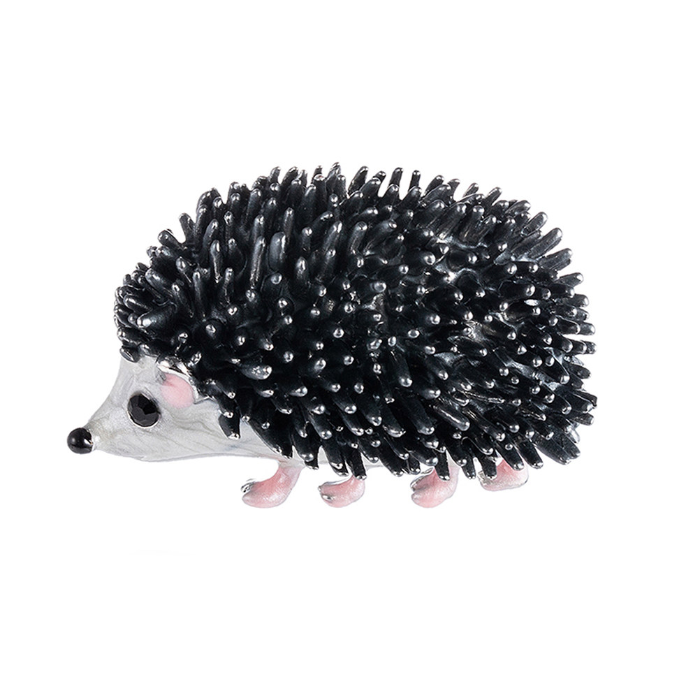 Black Alloy Brooch Hedgehog Pa – Women Jewelry Accessories For Black Dress recenzja i cena