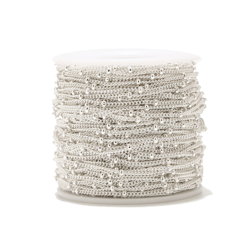 2 Meters Stainless Steel Silve – Beaded Anklet Chain recenzja i cena