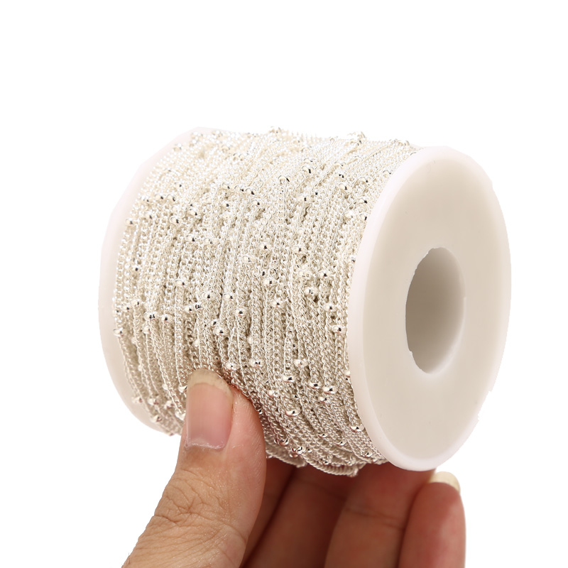 2 Meters Stainless Steel Silve – Beaded Anklet Chain recenzja i cena