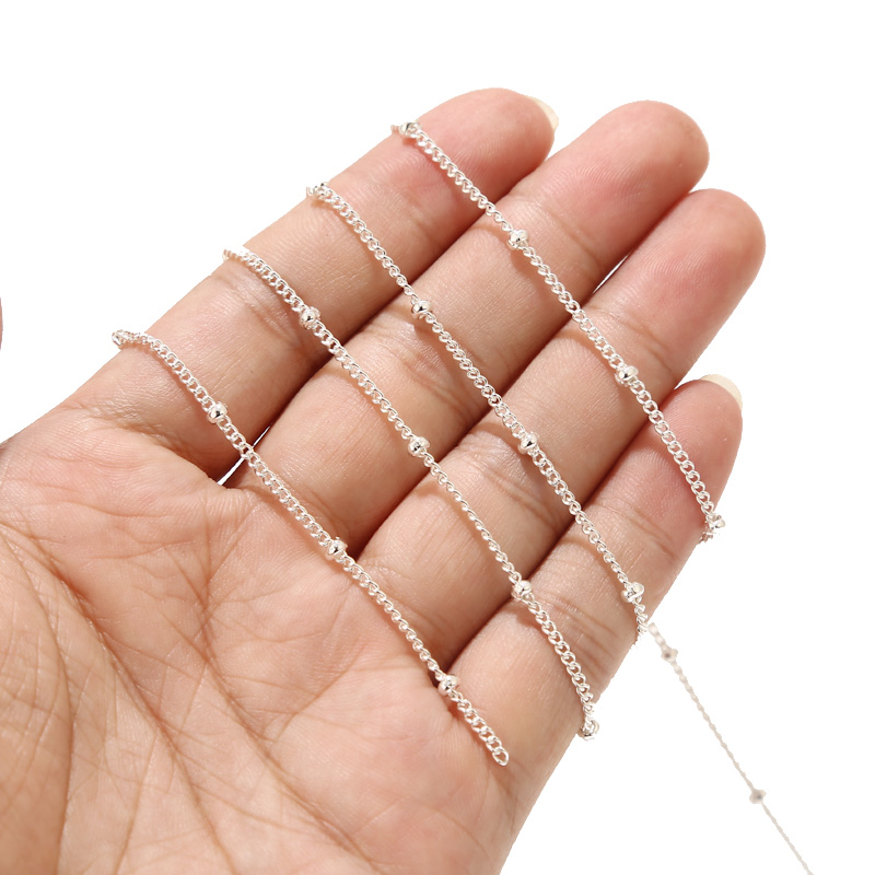2 Meters Stainless Steel Silve – Beaded Anklet Chain recenzja i cena