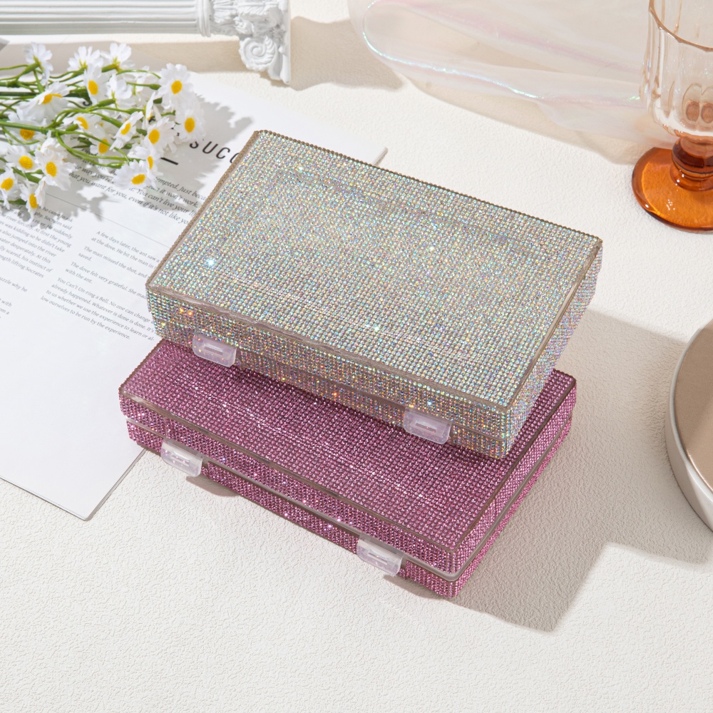 Luxury Shiny Rhinestone Storag – Women Accessories Organizer recenzja i cena