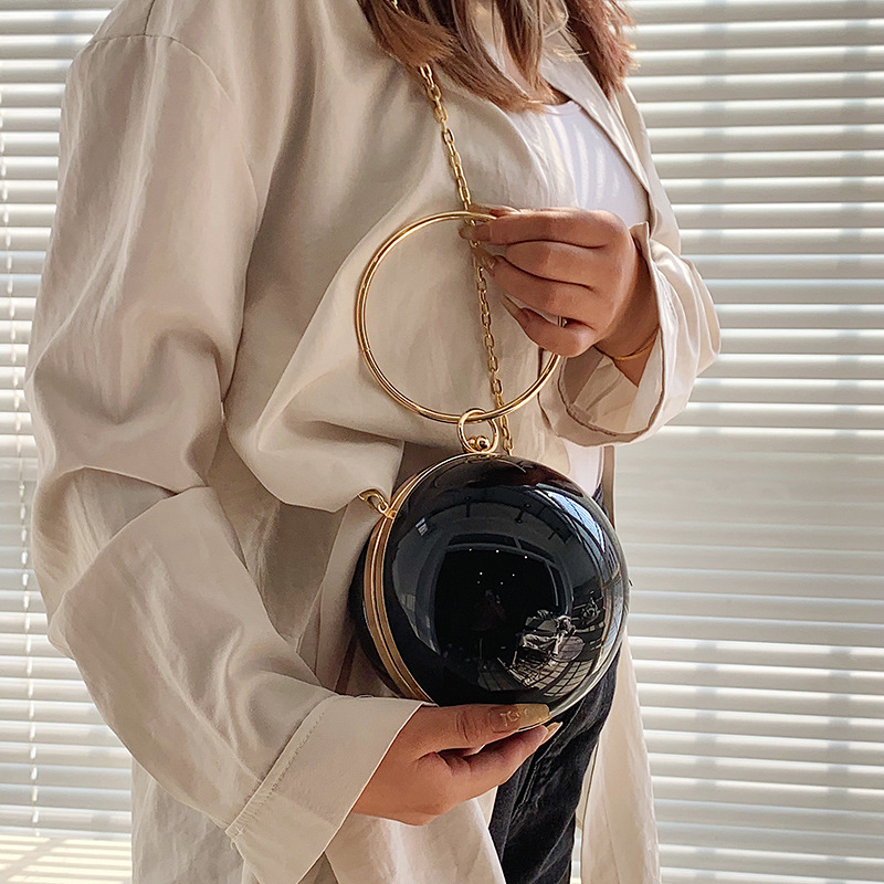 Luxury Women Round Ball Evenin – Wallet Chain Bag recenzja i cena