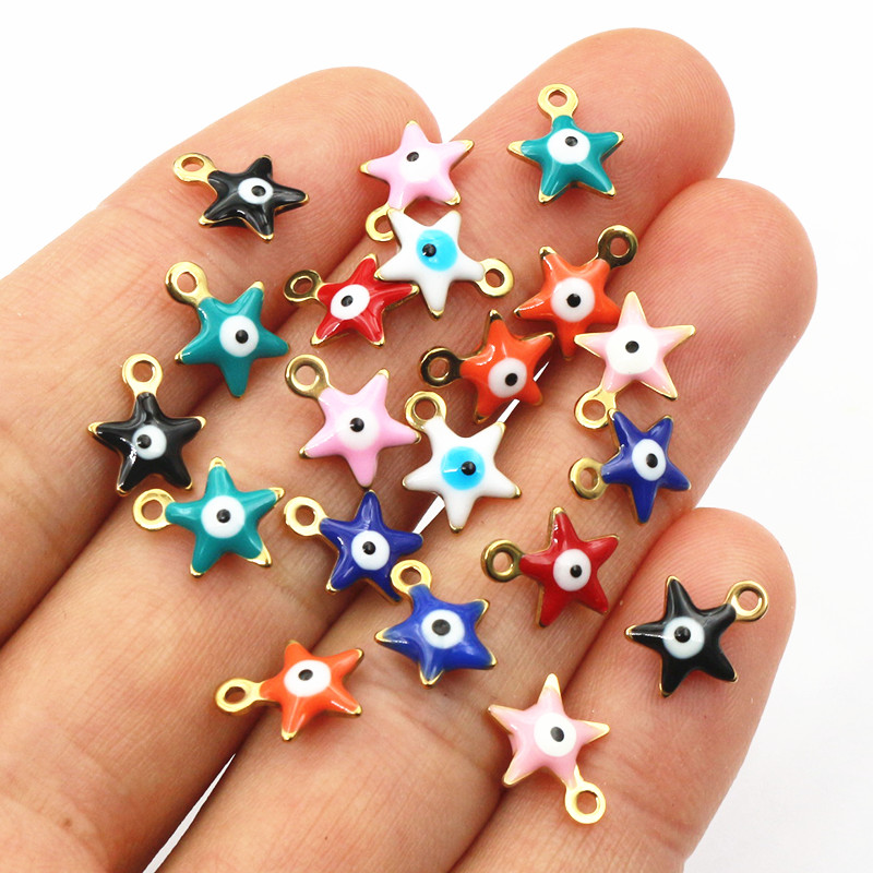20pcs 10x8.5mm Enamel Evil Eye – Evil Eye Bracelet recenzja i cena