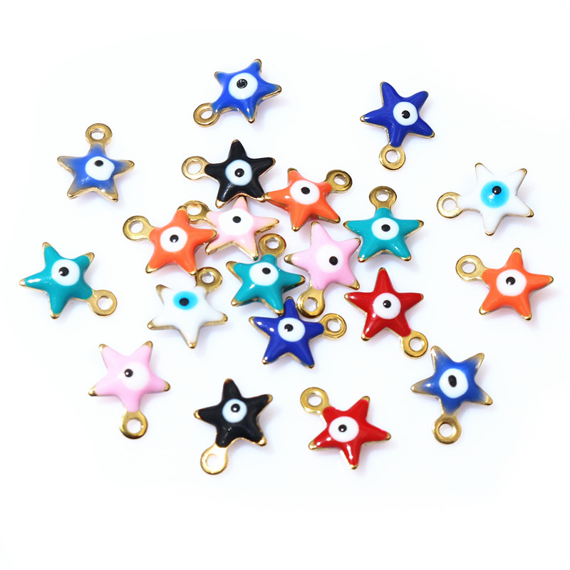 20pcs 10x8.5mm Enamel Evil Eye – Evil Eye Bracelet recenzja i cena