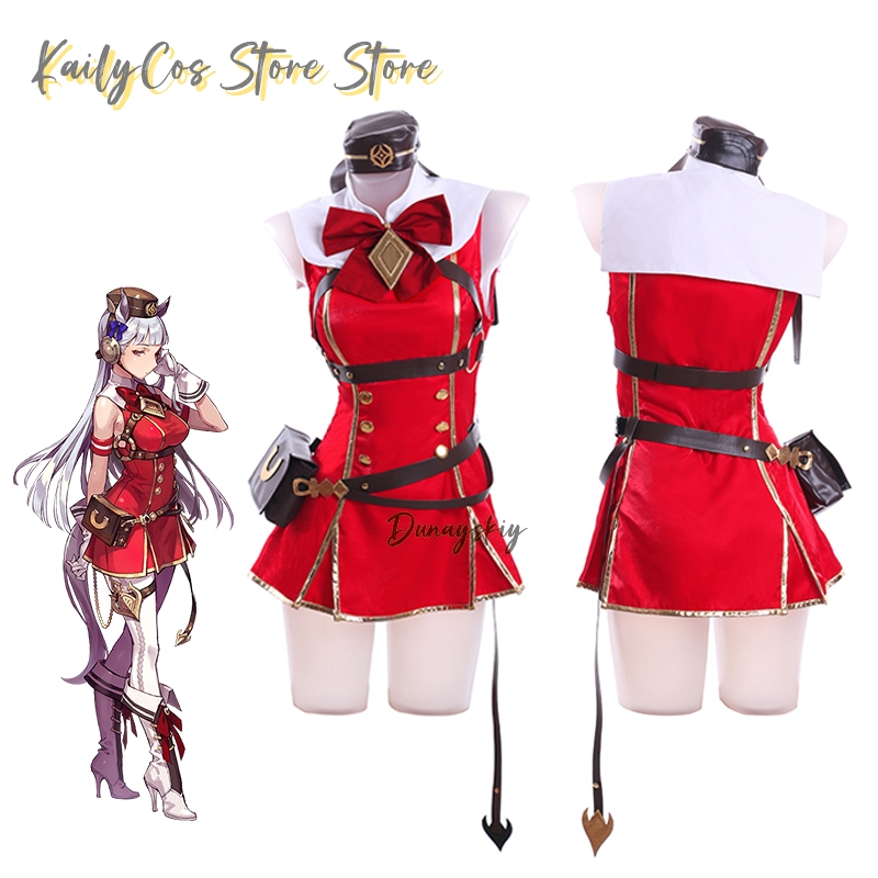 Gold Ship Cosplay Costume Wig  – Women'S Red Accessories recenzja i cena