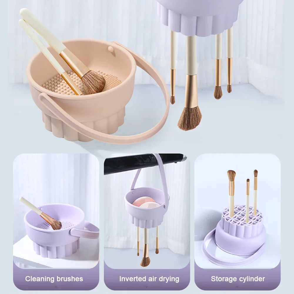 1PC Silicone Washing Bowl Make – Women Accessories Organizer recenzja i cena