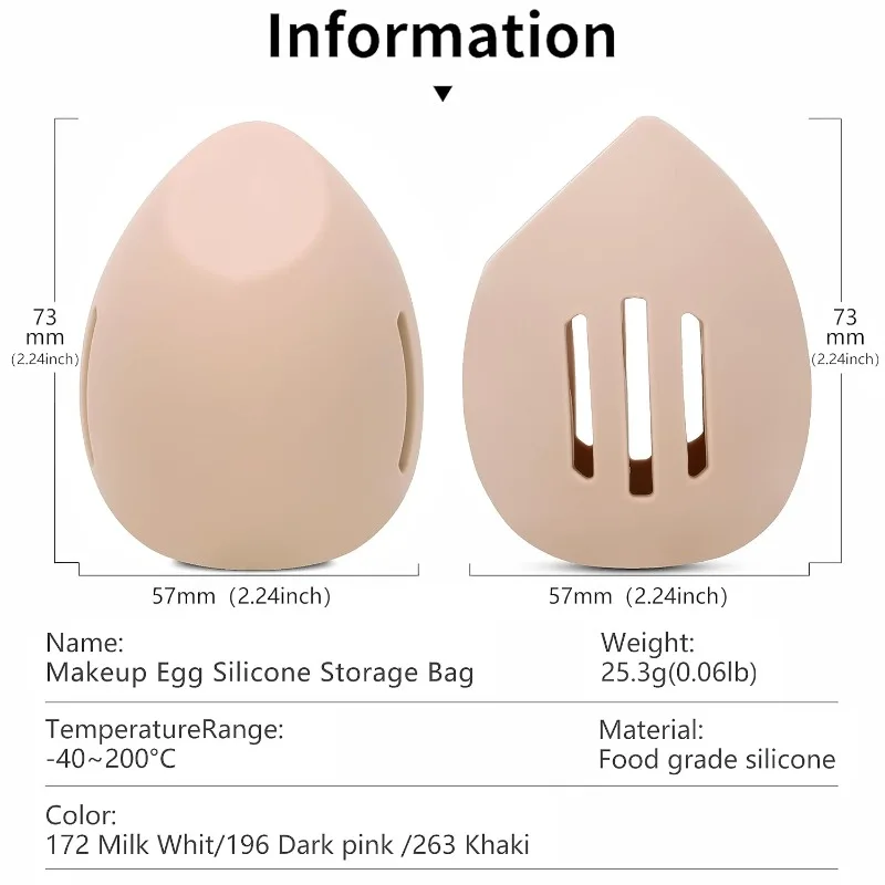 Silicone Beauty Egg Breathable – Women Accessories Organizer recenzja i cena