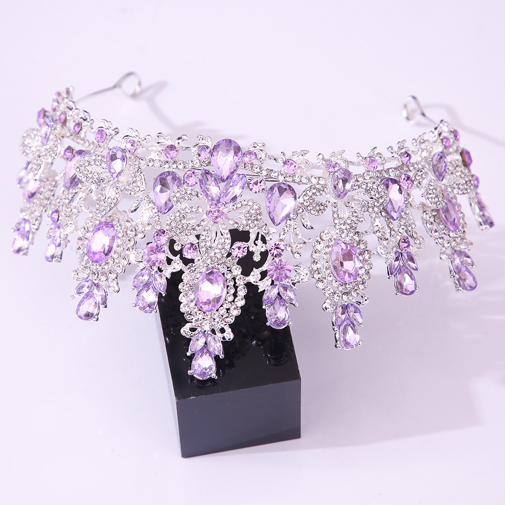 Baroque Princess Red Crystal W – Women Jewelry Accessories For Black Dress recenzja i cena