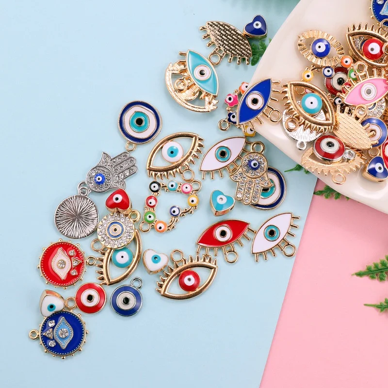 30pcs Mix Alloy Colored Enamel – Evil Eye Bracelet recenzja i cena