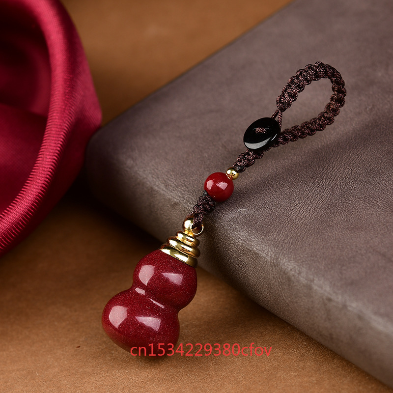 Luxury Red Cinnabar The Gourd  – Women'S Red Accessories recenzja i cena