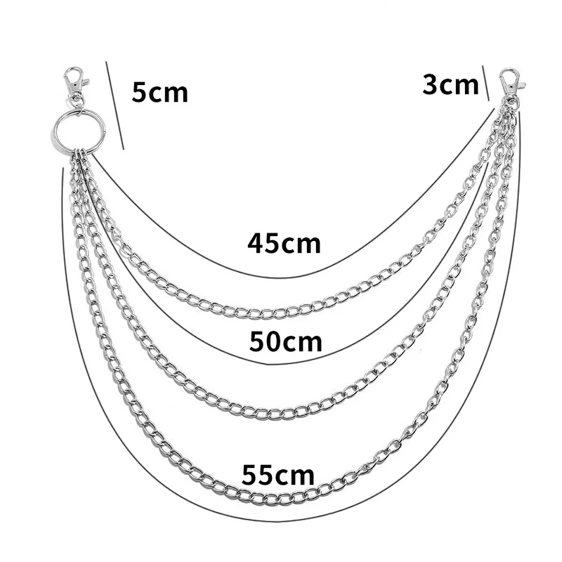 Layer Metal Belt Chain Punk Ho – Wallet Chain Bag recenzja i cena