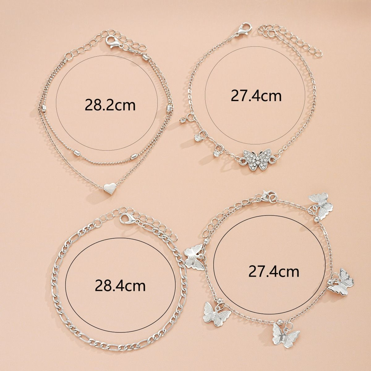 1set Fashionable Versatile Mul – Beaded Anklet Chain recenzja i cena