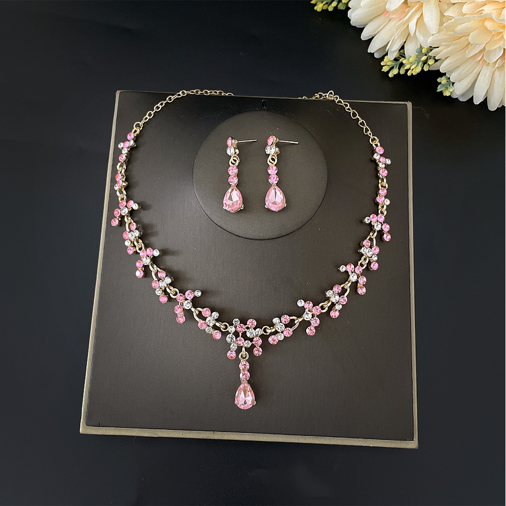 Baroque Pink Purple Crystal Br – Women Jewelry Accessories For Black Dress recenzja i cena