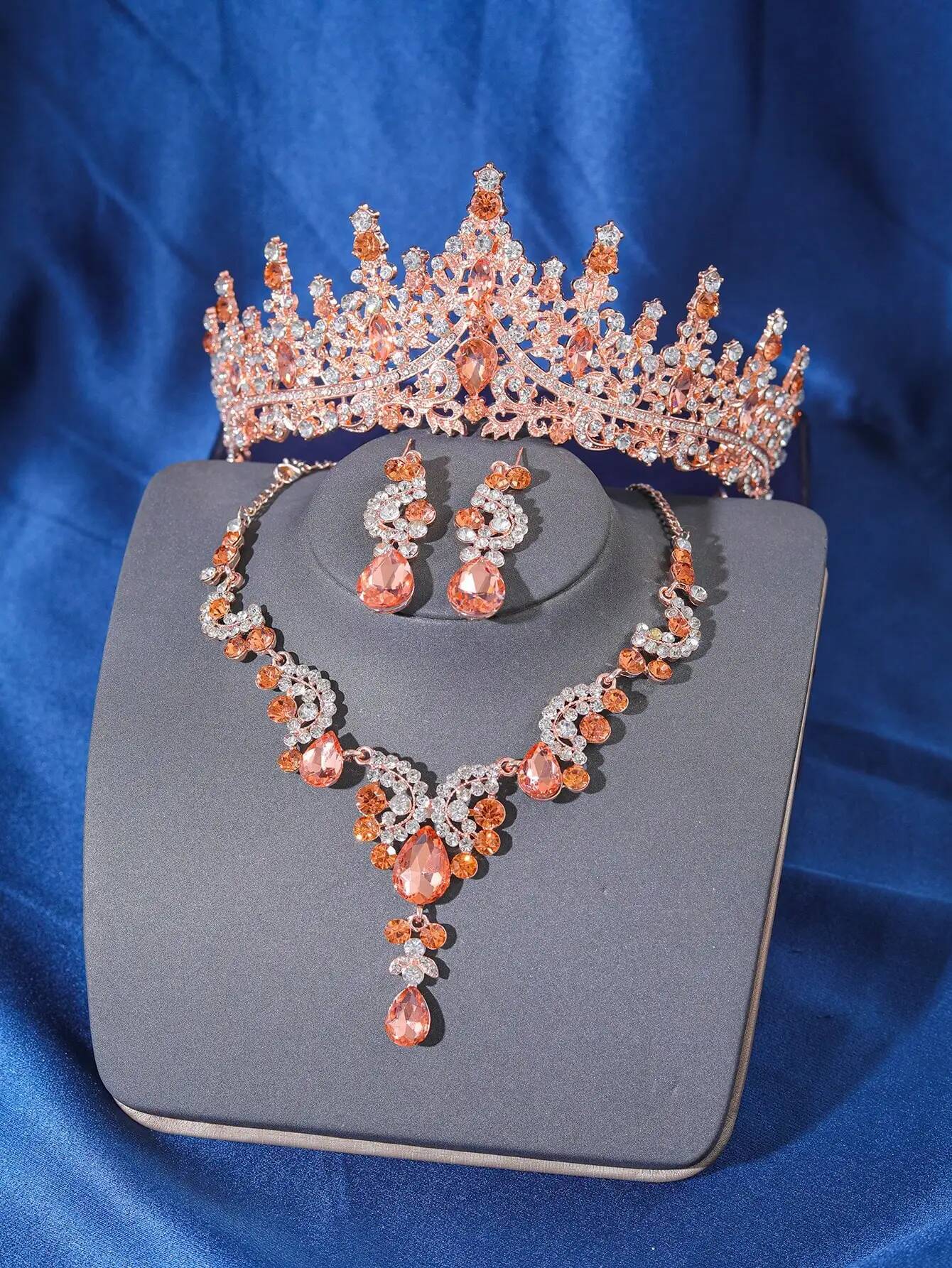 Black Crown Crystal Bridal Jew – Women Jewelry Accessories For Black Dress recenzja i cena