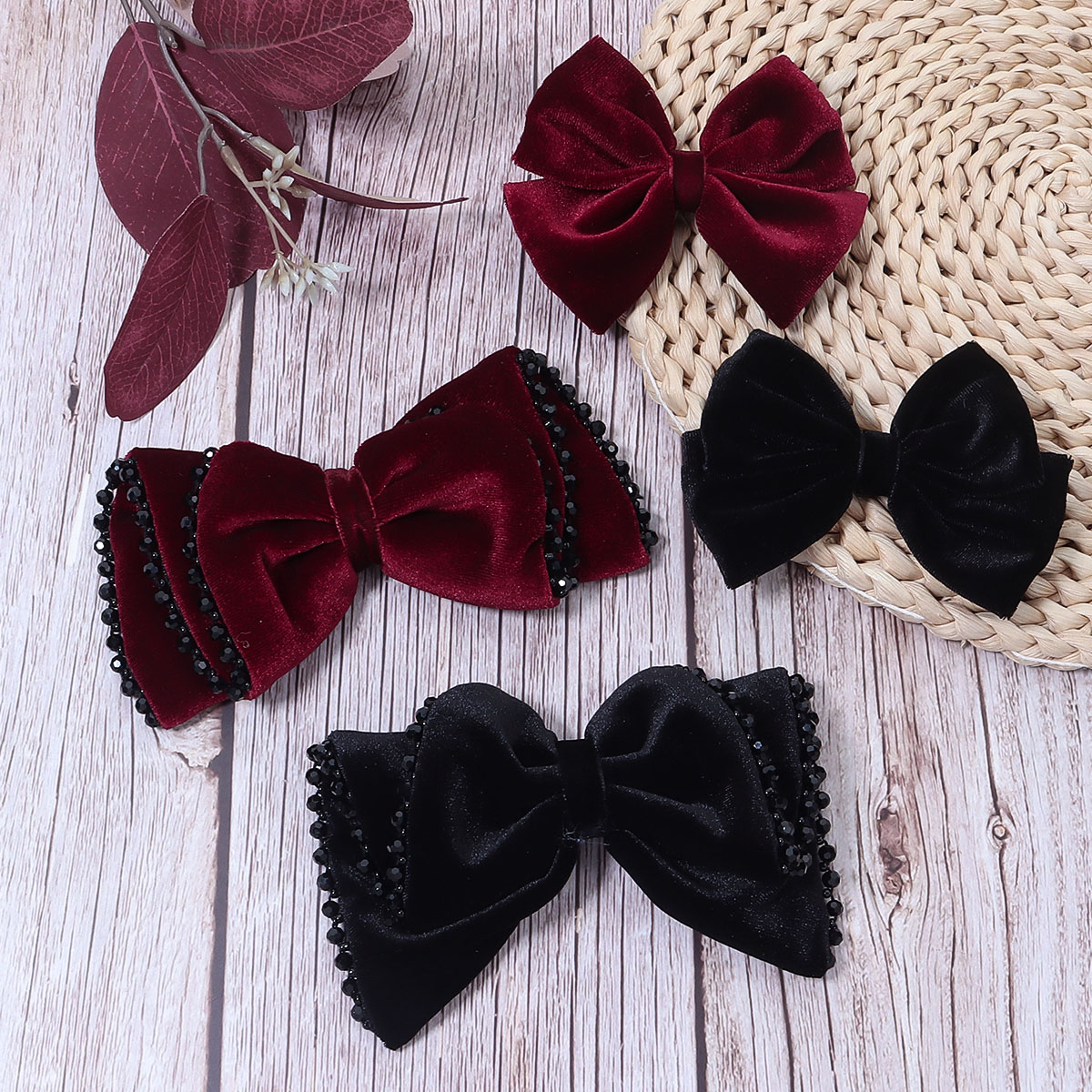 Wine Red Black Classics Style  – Women Jewelry Accessories For Black Dress recenzja i cena