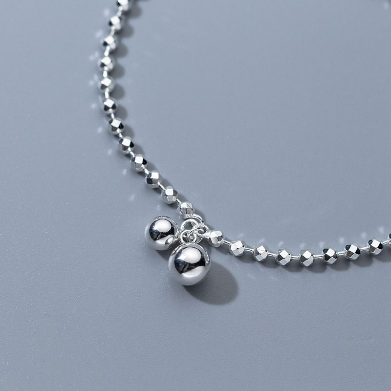 925 Sterling Silver Diamond-Cu – Beaded Anklet Chain recenzja i cena