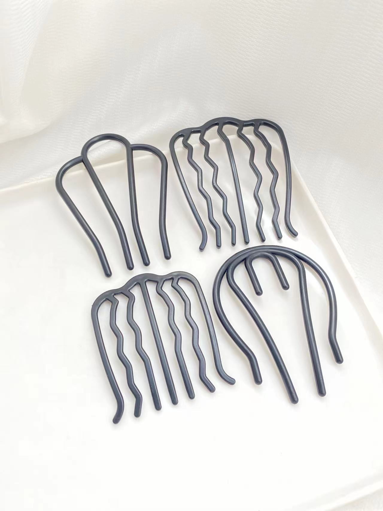 4pcs Black Hair Combs with Dif – Women'S Accessories Designer recenzja i cena