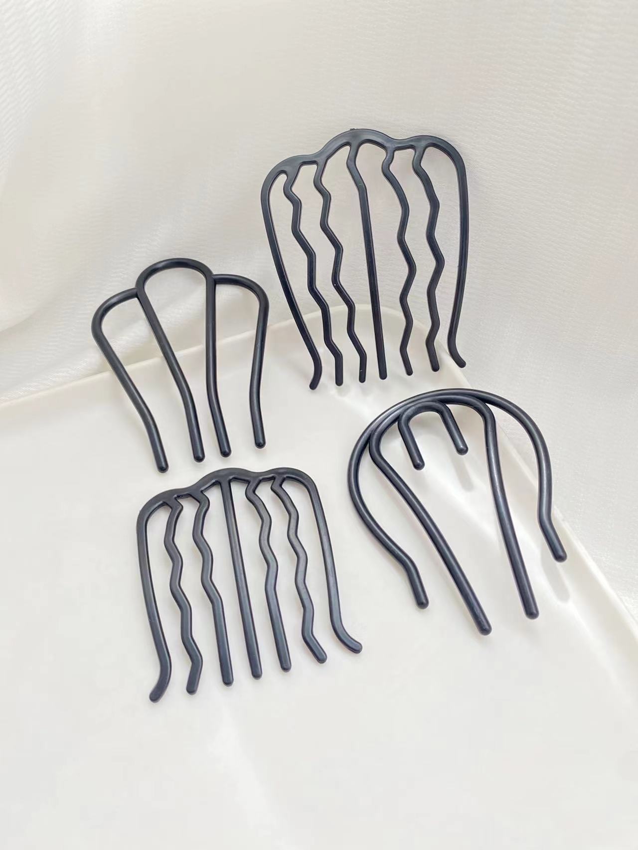 4pcs Black Hair Combs with Dif – Women'S Accessories Designer recenzja i cena