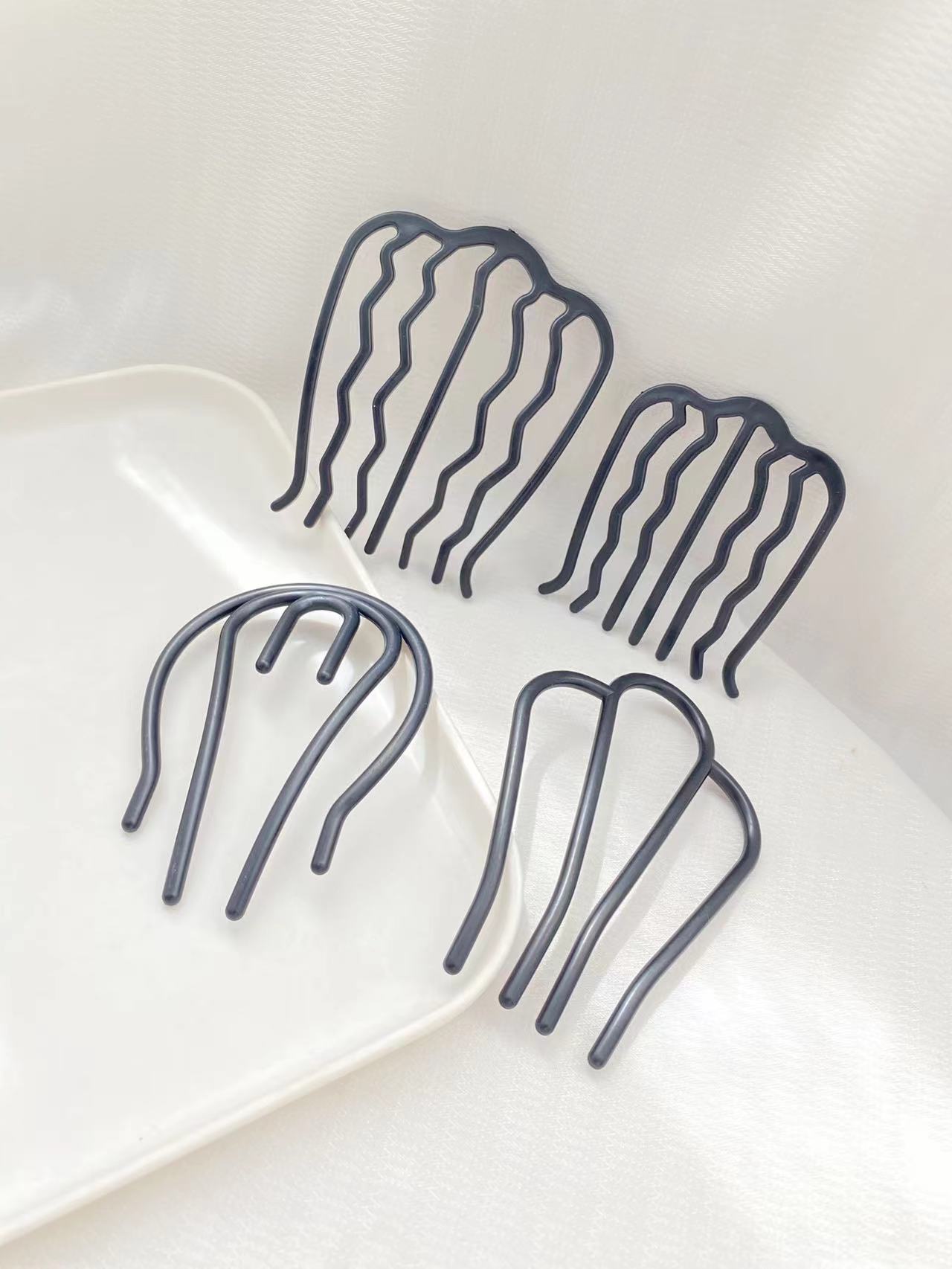4pcs Black Hair Combs with Dif – Women'S Accessories Designer recenzja i cena
