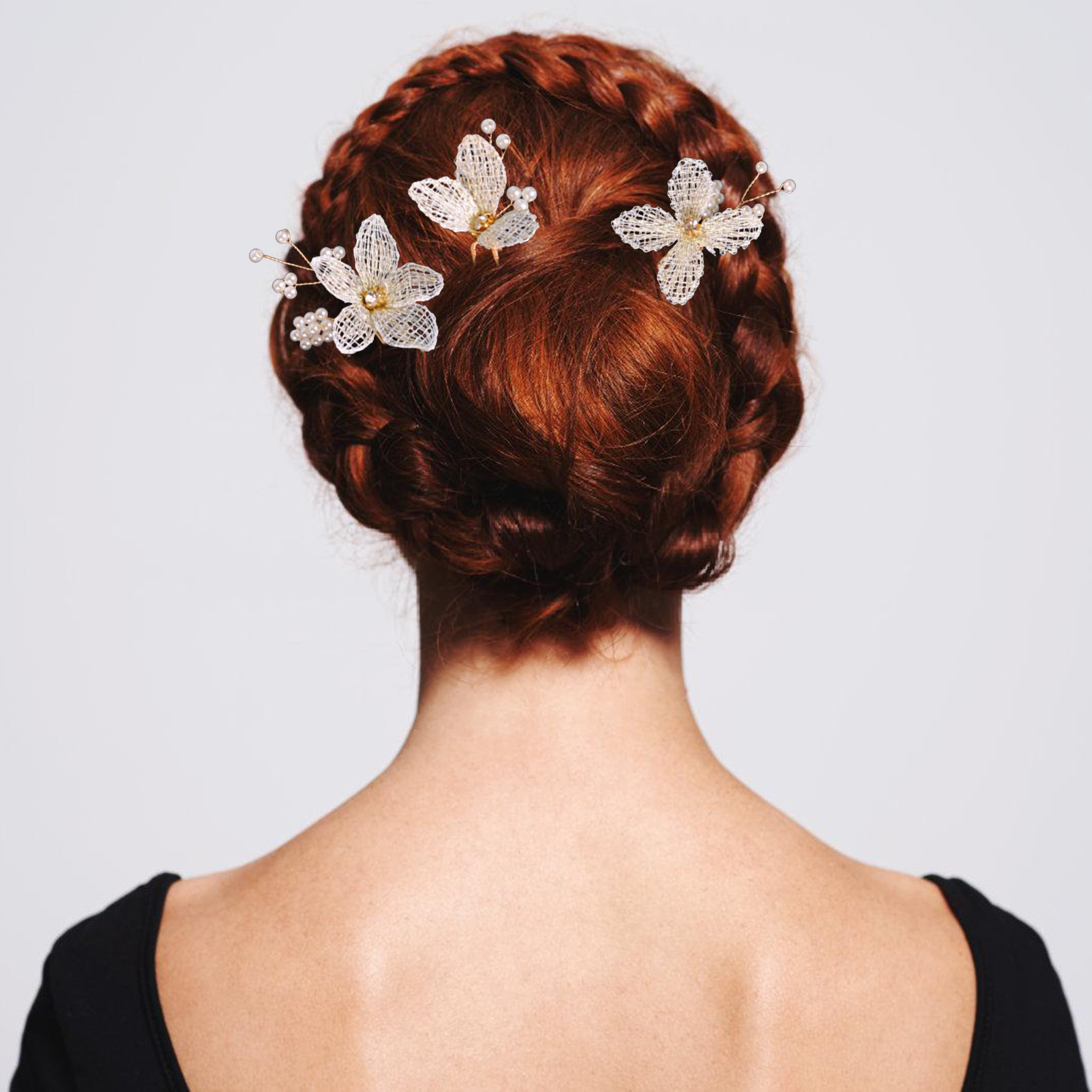 3pcs U Shaped Hairpins flower  – Women'S Accessories Designer recenzja i cena