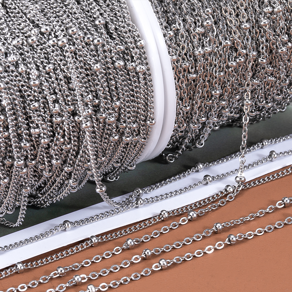 2Meters/Lot Stainless Steel Be – Beaded Anklet Chain recenzja i cena