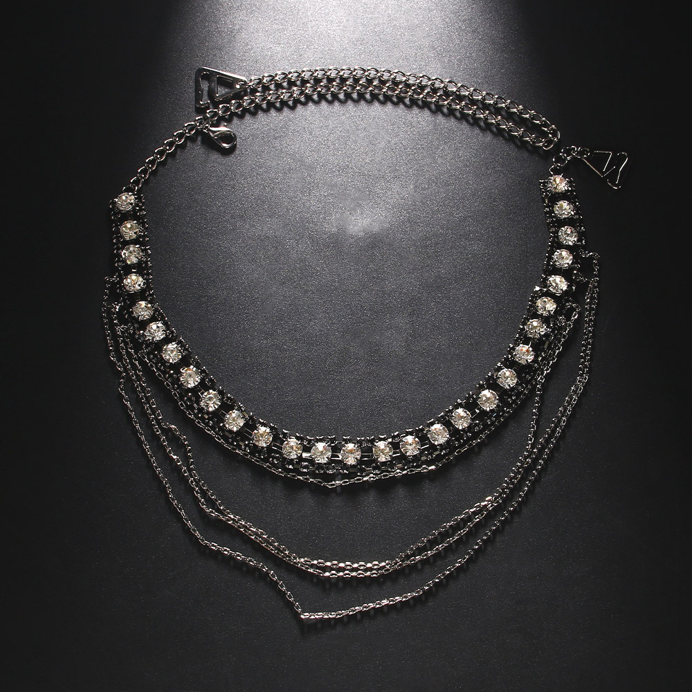 Stonefans Black Layered Should – Women Jewelry Accessories For Black Dress recenzja i cena