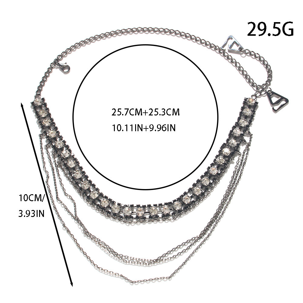 Stonefans Black Layered Should – Women Jewelry Accessories For Black Dress recenzja i cena