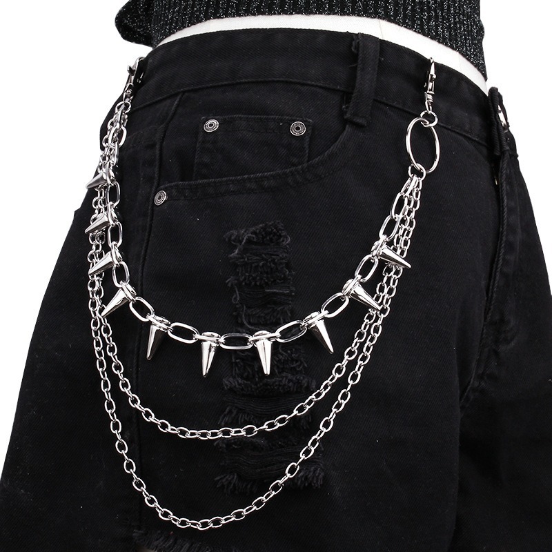Hip Hop Punk Rock Metal Pants  – Wallet Chain Bag recenzja i cena