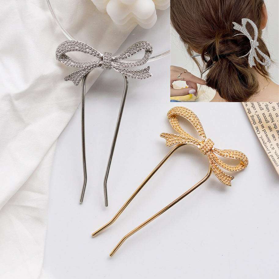 Elegant Women Bowknot Hairpins – Women'S Accessories Designer recenzja i cena