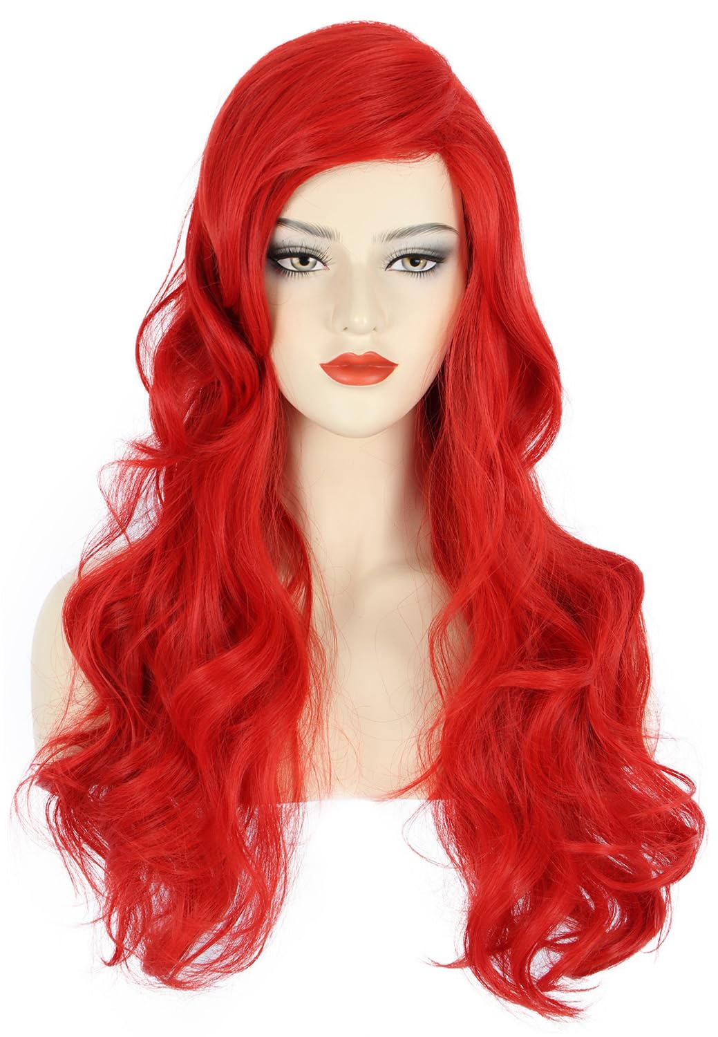 Women Long Wavy Red Wigs Hallo – Women'S Red Accessories recenzja i cena