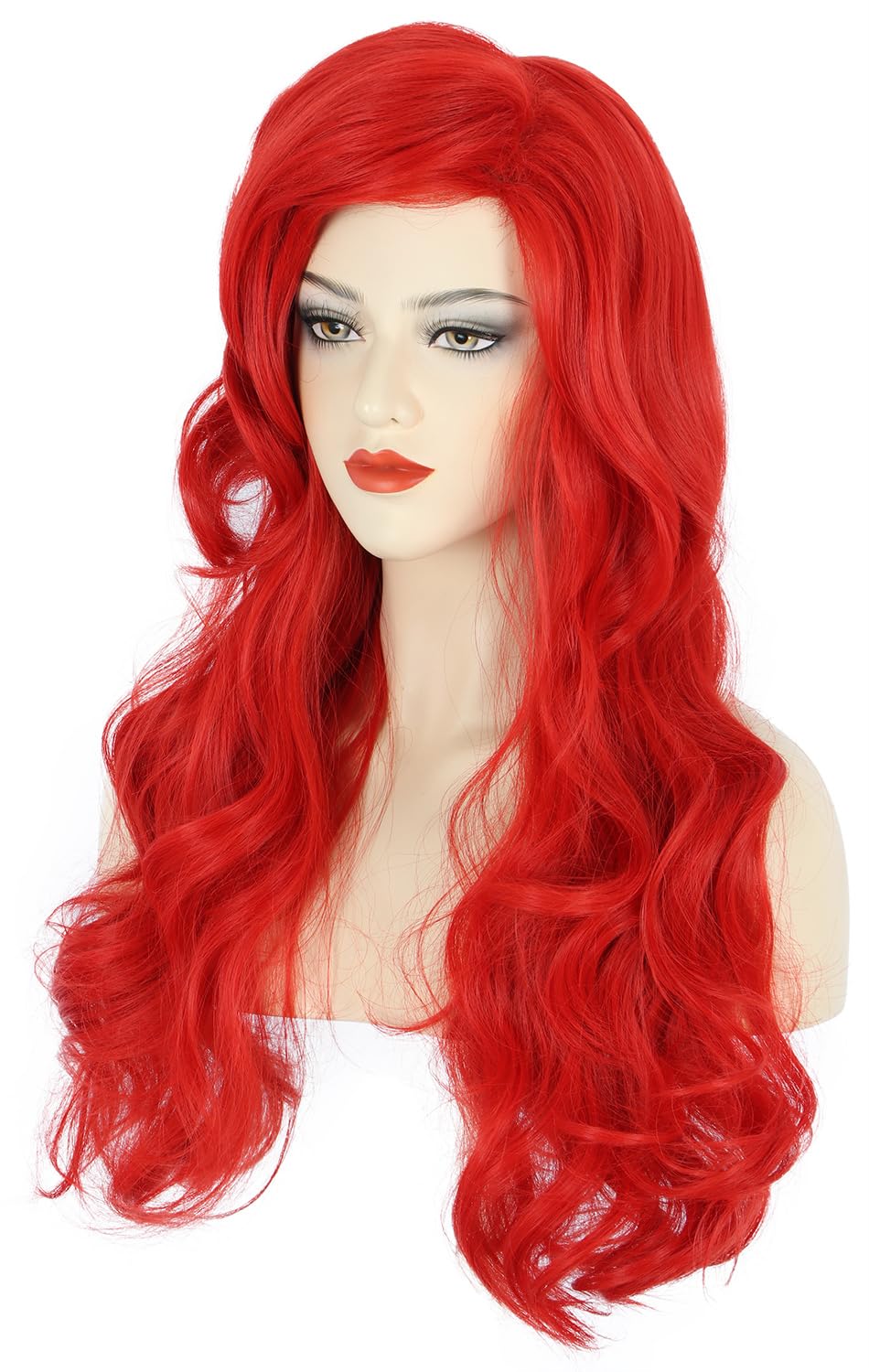 Women Long Wavy Red Wigs Hallo – Women'S Red Accessories recenzja i cena