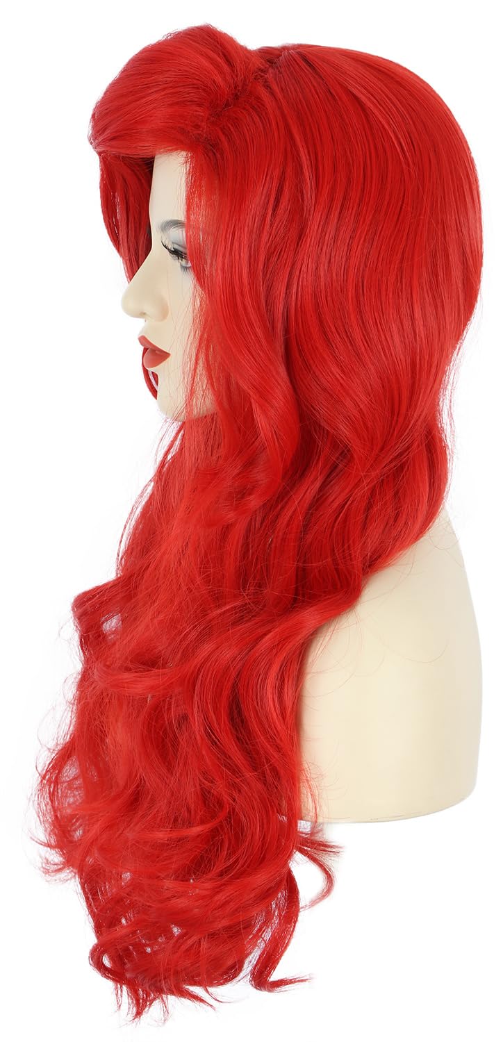 Women Long Wavy Red Wigs Hallo – Women'S Red Accessories recenzja i cena