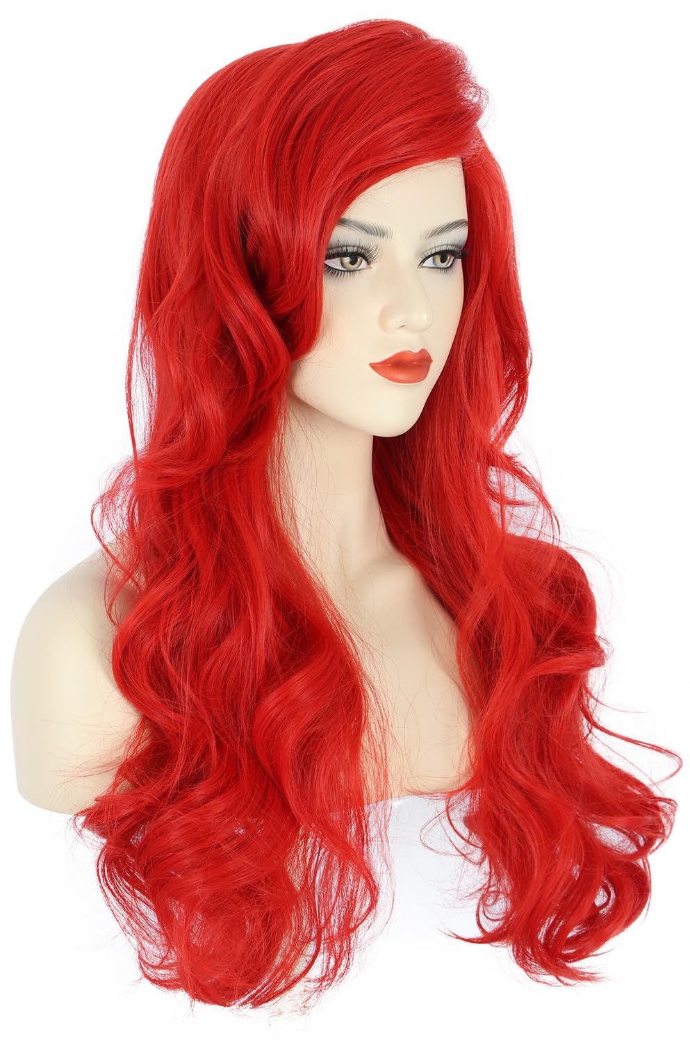 Women Long Wavy Red Wigs Hallo – Women'S Red Accessories recenzja i cena