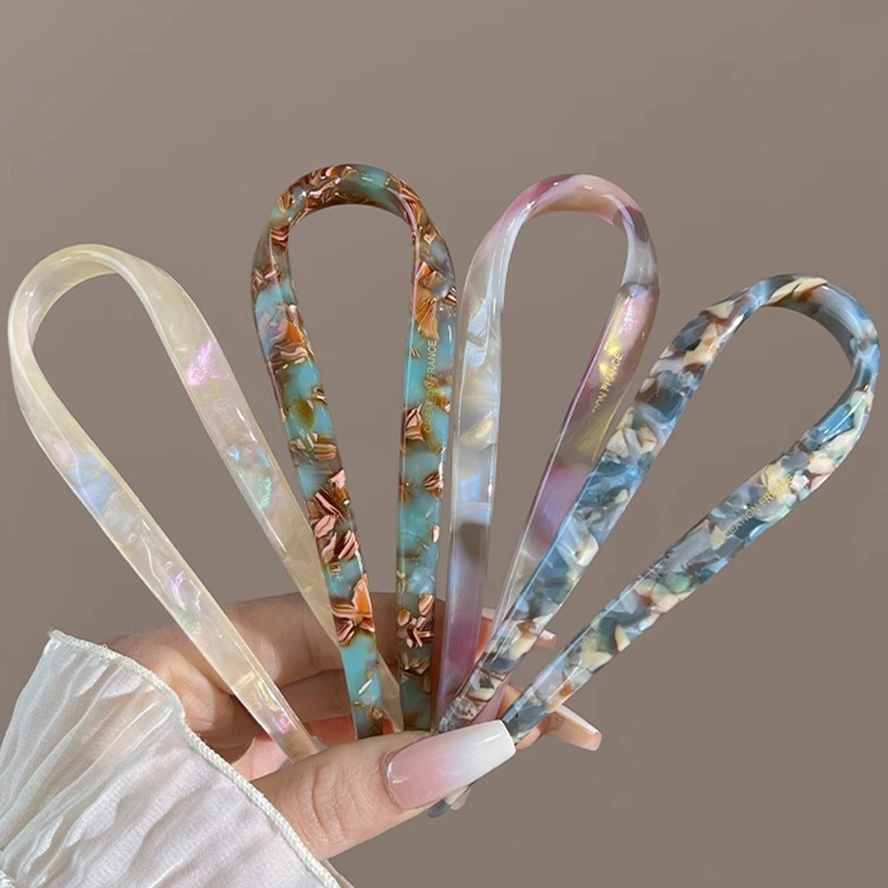 U-Shaped Hair Sticks Acetate A – Women Accessories Trending recenzja i cena