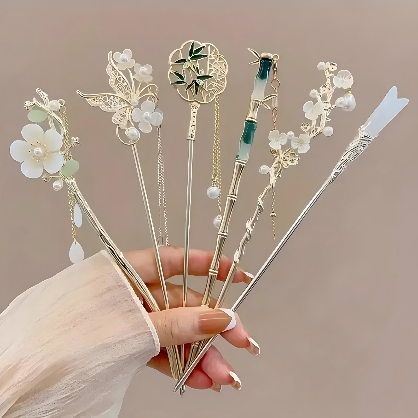 1/6pcs Elegant Chinese Style T – Women'S Accessories Designer recenzja i cena