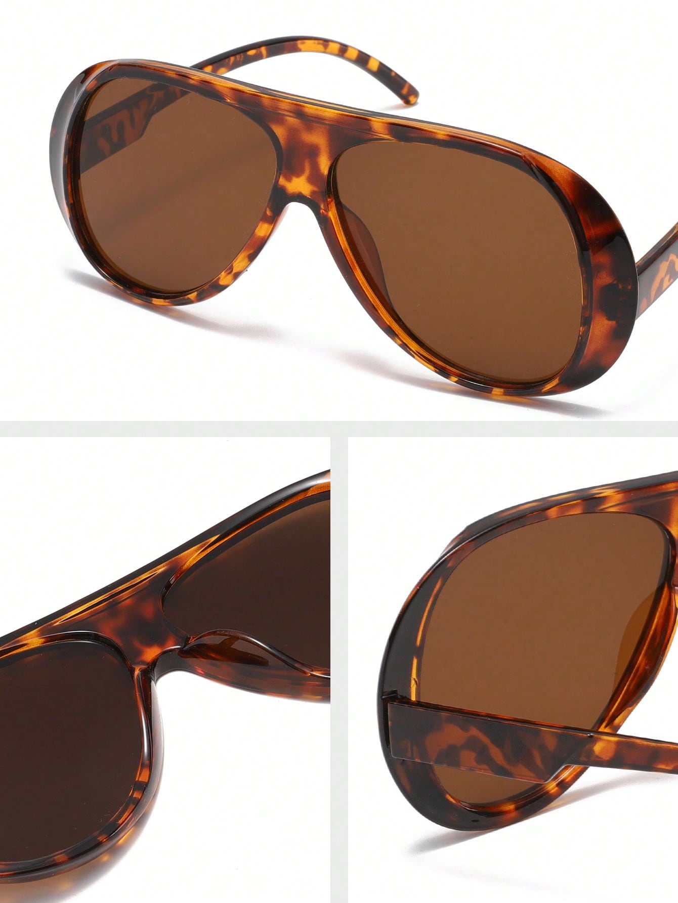 1Pc Women Leopard Pilot Frame  – Women Accessories Trendy recenzja i cena
